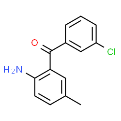 ChemSpider 2D Image | (2-Amino-5-methylphenyl)(3-chlorophenyl)methanone | C14H12ClNO