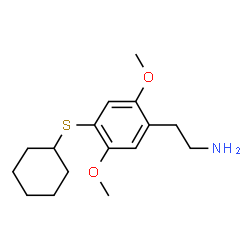 ChemSpider 2D Image | 2,5-dimethoxy-4-cyclohexylthiophenethylamine | C16H25NO2S