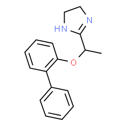 ChemSpider 2D Image | 2-[1-(2-Biphenylyloxy)ethyl]-4,5-dihydro-1H-imidazole | C17H18N2O