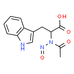 ChemSpider 2D Image | N-acetyl-N-nitrosotryptophan | C13H13N3O4