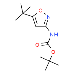 ChemSpider 2D Image | tert-butyl N-(5-tert-butyl-1,2-oxazol-3-yl)carbamate | C12H20N2O3