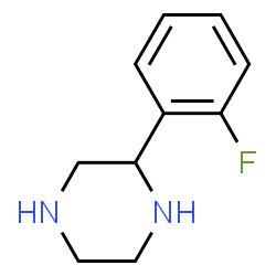 ChemSpider 2D Image | 2-(2-Fluorophenyl)piperazine | C10H13FN2