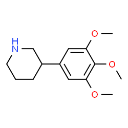 ChemSpider 2D Image | 3-(3,4,5-Trimethoxyphenyl)piperidine | C14H21NO3