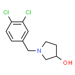 ChemSpider 2D Image | 1-(3,4-Dichlorobenzyl)-3-pyrrolidinol | C11H13Cl2NO