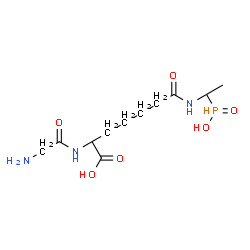 ChemSpider 2D Image | 2-(Glycylamino)-7-({1-[hydroxy(oxido)phosphoranyl]ethyl}amino)-7-oxoheptanoic acid | C11H22N3O6P
