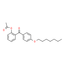 ChemSpider 2D Image | 2-[4-(Heptyloxy)benzoyl]phenyl acetate | C22H26O4