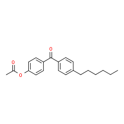 ChemSpider 2D Image | 4-(4-Hexylbenzoyl)phenyl acetate | C21H24O3