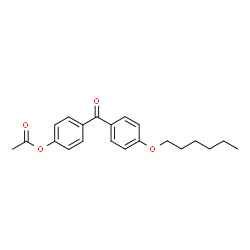 ChemSpider 2D Image | 4-[4-(Hexyloxy)benzoyl]phenyl acetate | C21H24O4