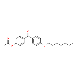 ChemSpider 2D Image | 4-[4-(Heptyloxy)benzoyl]phenyl acetate | C22H26O4