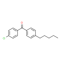 ChemSpider 2D Image | (4-Chlorophenyl)(4-pentylphenyl)methanone | C18H19ClO
