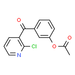 ChemSpider 2D Image | 3-(3-Acetoxybenzoyl)-2-chloropyridine | C14H10ClNO3