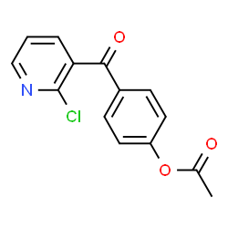 ChemSpider 2D Image | 3-(4-Acetoxybenzoyl)-2-chloropyridine | C14H10ClNO3