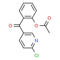 ChemSpider 2D Image | 5-(2-Acetoxybenzoyl)-2-chloropyridine | C14H10ClNO3