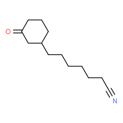 ChemSpider 2D Image | 7-(3-Oxocyclohexyl)heptanenitrile | C13H21NO