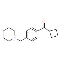 ChemSpider 2D Image | Cyclobutyl[4-(1-piperidinylmethyl)phenyl]methanone | C17H23NO