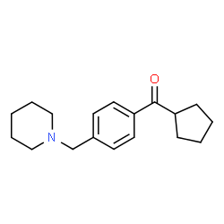 ChemSpider 2D Image | Cyclopentyl[4-(1-piperidinylmethyl)phenyl]methanone | C18H25NO