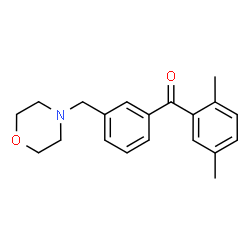 ChemSpider 2D Image | (2,5-Dimethylphenyl)[3-(4-morpholinylmethyl)phenyl]methanone | C20H23NO2