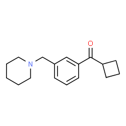ChemSpider 2D Image | cyclobutyl 3-(piperidinomethyl)phenyl ketone | C17H23NO
