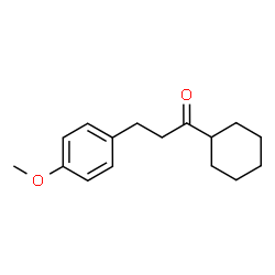 ChemSpider 2D Image | 1-Cyclohexyl-3-(4-methoxyphenyl)-1-propanone | C16H22O2