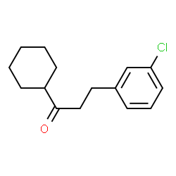 ChemSpider 2D Image | 2-(3-chlorophenyl)ethyl cyclohexyl ketone | C15H19ClO
