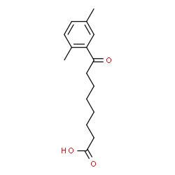 ChemSpider 2D Image | 8-(2,5-Dimethylphenyl)-8-oxooctanoic acid | C16H22O3