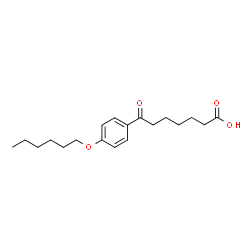 ChemSpider 2D Image | 7-[4-(Hexyloxy)phenyl]-7-oxoheptanoic acid | C19H28O4