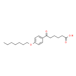 ChemSpider 2D Image | 6-[4-(Heptyloxy)phenyl]-6-oxohexanoic acid | C19H28O4