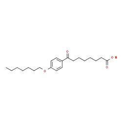 ChemSpider 2D Image | 8-[4-(Heptyloxy)phenyl]-8-oxooctanoic acid | C21H32O4
