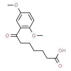 ChemSpider 2D Image | 7-(2,5-Dimethoxyphenyl)-7-oxoheptanoic acid | C15H20O5