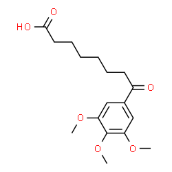 ChemSpider 2D Image | 8-Oxo-8-(3,4,5-trimethoxyphenyl)octanoic acid | C17H24O6