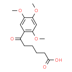 ChemSpider 2D Image | 6-Oxo-6-(2,4,5-trimethoxyphenyl)hexanoic acid | C15H20O6