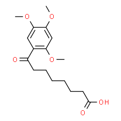 ChemSpider 2D Image | 8-Oxo-8-(2,4,5-trimethoxyphenyl)octanoic acid | C17H24O6