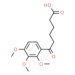 ChemSpider 2D Image | 6-(2,3,4-trimethoxyphenyl)-6-oxohexanoic acid | C15H20O6