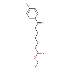 ChemSpider 2D Image | Ethyl 7-(4-methylphenyl)-7-oxoheptanoate | C16H22O3