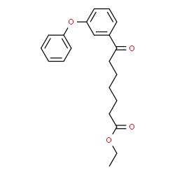 ChemSpider 2D Image | Ethyl 7-oxo-7-(3-phenoxyphenyl)heptanoate | C21H24O4