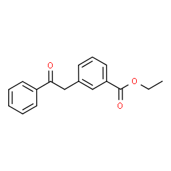 ChemSpider 2D Image | Ethyl 3-(2-oxo-2-phenylethyl)benzoate | C17H16O3