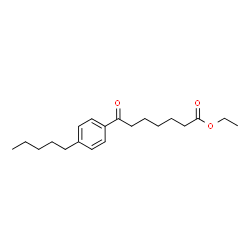 ChemSpider 2D Image | Ethyl 7-oxo-7-(4-pentylphenyl)heptanoate | C20H30O3