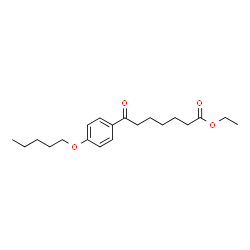 ChemSpider 2D Image | Ethyl 7-oxo-7-[4-(pentyloxy)phenyl]heptanoate | C20H30O4