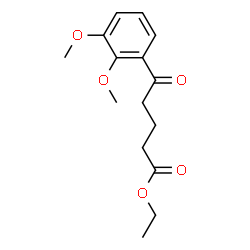 ChemSpider 2D Image | Ethyl 5-(2,3-dimethoxyphenyl)-5-oxopentanoate | C15H20O5