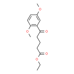 ChemSpider 2D Image | Ethyl 5-(2,5-dimethoxyphenyl)-5-oxopentanoate | C15H20O5