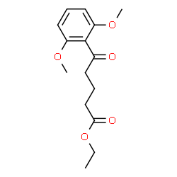 ChemSpider 2D Image | Ethyl 5-(2,6-dimethoxyphenyl)-5-oxopentanoate | C15H20O5