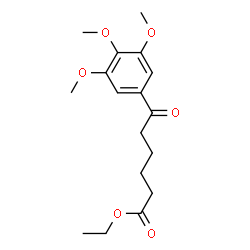 ChemSpider 2D Image | Ethyl 6-oxo-6-(3,4,5-trimethoxyphenyl)hexanoate | C17H24O6