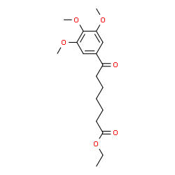 ChemSpider 2D Image | Ethyl 7-oxo-7-(3,4,5-trimethoxyphenyl)heptanoate | C18H26O6