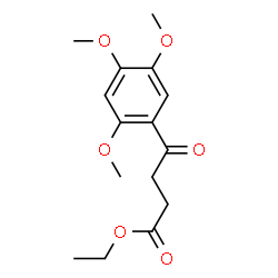 ChemSpider 2D Image | Ethyl 4-oxo-4-(2,4,5-trimethoxyphenyl)butanoate | C15H20O6