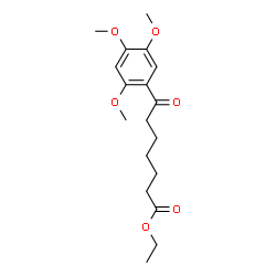 ChemSpider 2D Image | Ethyl 7-oxo-7-(2,4,5-trimethoxyphenyl)heptanoate | C18H26O6