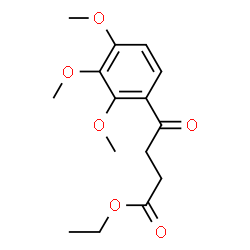ChemSpider 2D Image | Ethyl 4-oxo-4-(2,3,4-trimethoxyphenyl)butanoate | C15H20O6