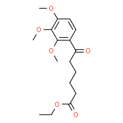 ChemSpider 2D Image | Ethyl 6-oxo-6-(2,3,4-trimethoxyphenyl)hexanoate | C17H24O6