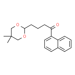 ChemSpider 2D Image | 4-(5,5-dimethyl-1,3-dioxan-2-yl)-1'-butyronaphthone | C20H24O3