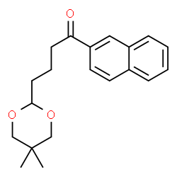 ChemSpider 2D Image | 4-(5,5-dimethyl-1,3-dioxan-2-yl)-2'-butyronaphthone | C20H24O3