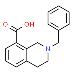 ChemSpider 2D Image | 2-Benzyl-1,2,3,4-tetrahydro-8-isoquinolinecarboxylic acid | C17H17NO2